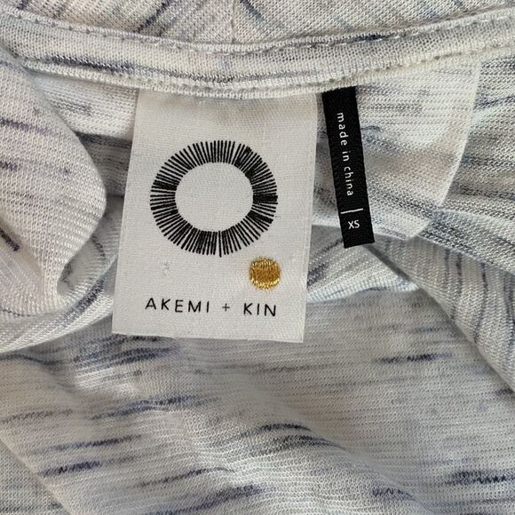 Anthropology Akemi + Kin spacedye wrap long sleeve blouse top sx xs - Picture 8 of 9